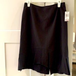 Brand new black skirt with large fringe details on bottom